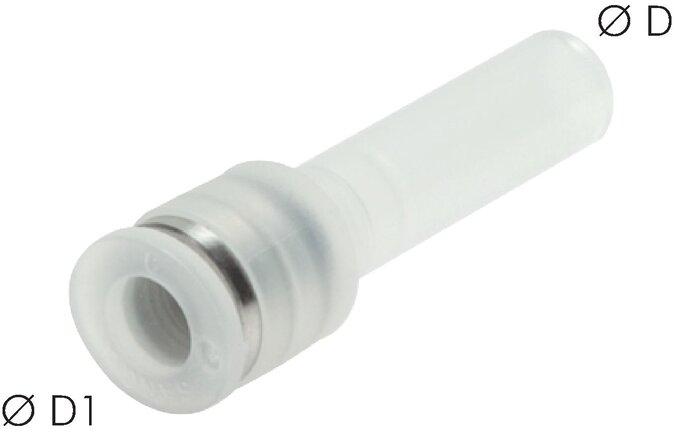 Reduzierung 12mm Stecknippel x10mm Schlauch. IQS-PP