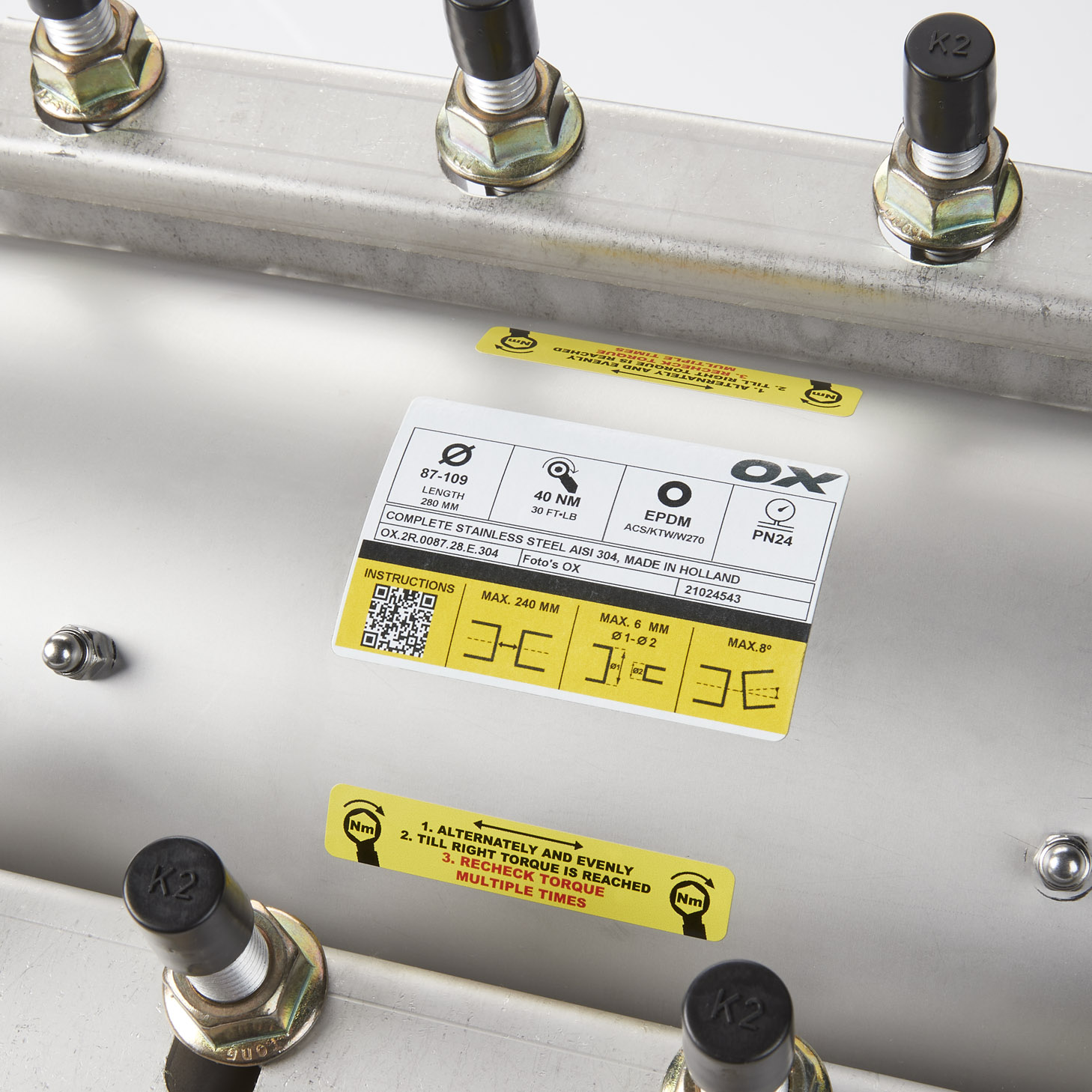 PEWOX ø 43-770 mm / PN 24 / 16 (EPDM) A2
