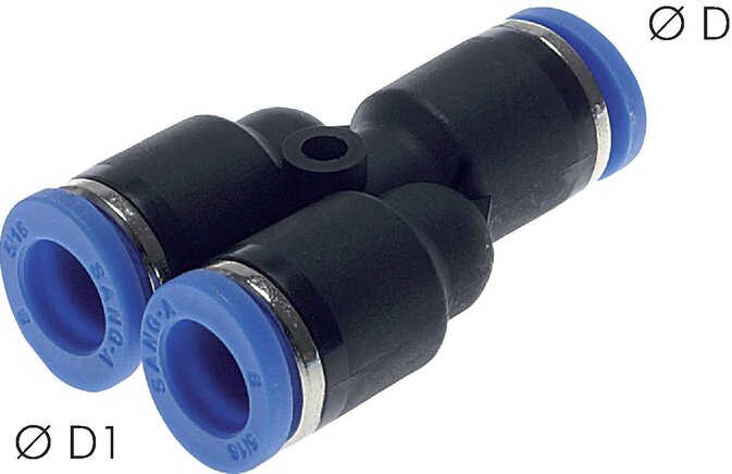 Y-Steckanschluss 16mm-16mm.IQS-Standard