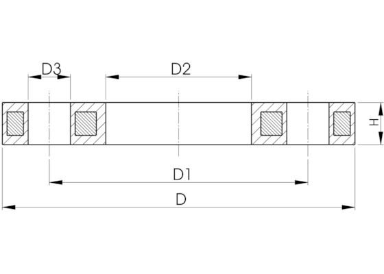 LOSFLANSCH PPST PPGF PN16 D20DN15